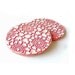 Ceramic Coasters, dusty pink lace imprint home decor housewares, set of two