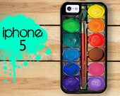 iPhone 5 Mighty Case - Watercolor Paint Set - 2 Part Protective iPhone 5 Case