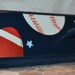 Personalized Coat Rack . Wall Pegs . Ben . Sports on Navy