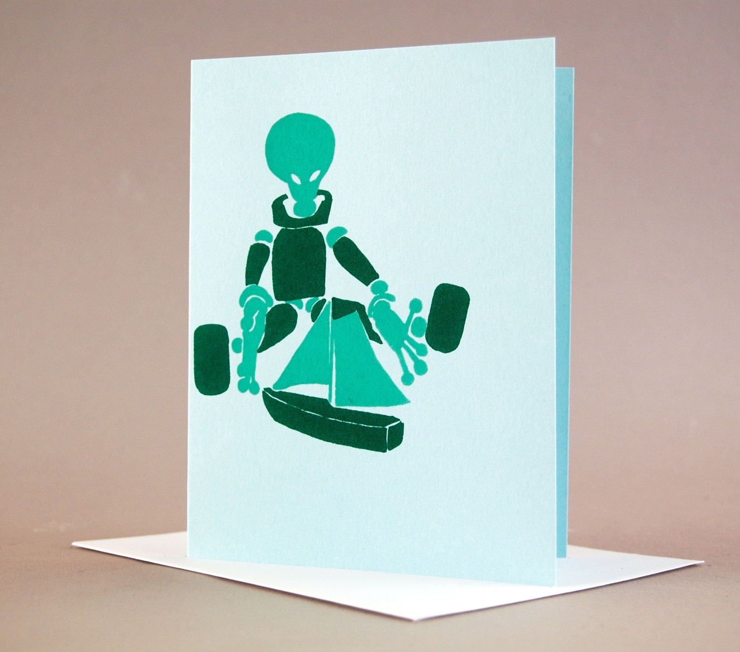 Baby Alien with Boat (set of six)