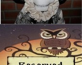 RESERVED FOR ERIN sKeLeToN  HaLLoWeeN PriMitiVe FoLk ArT DoLL OoAk DaY Of ThE DeAd DiA de lOs MuErtoS