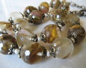 Diamond Mine - Brown Watermelon Tourmaline Necklace