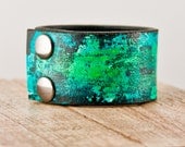 June Finds Original Design Leather Cuffs / Reclaimed, Repurpsed, Upcycled, Jewelry, OOAK