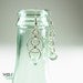 Sterling Silver Chandelier Earrings Recycled Glass Sun Drop Earrings Beach Jewelry