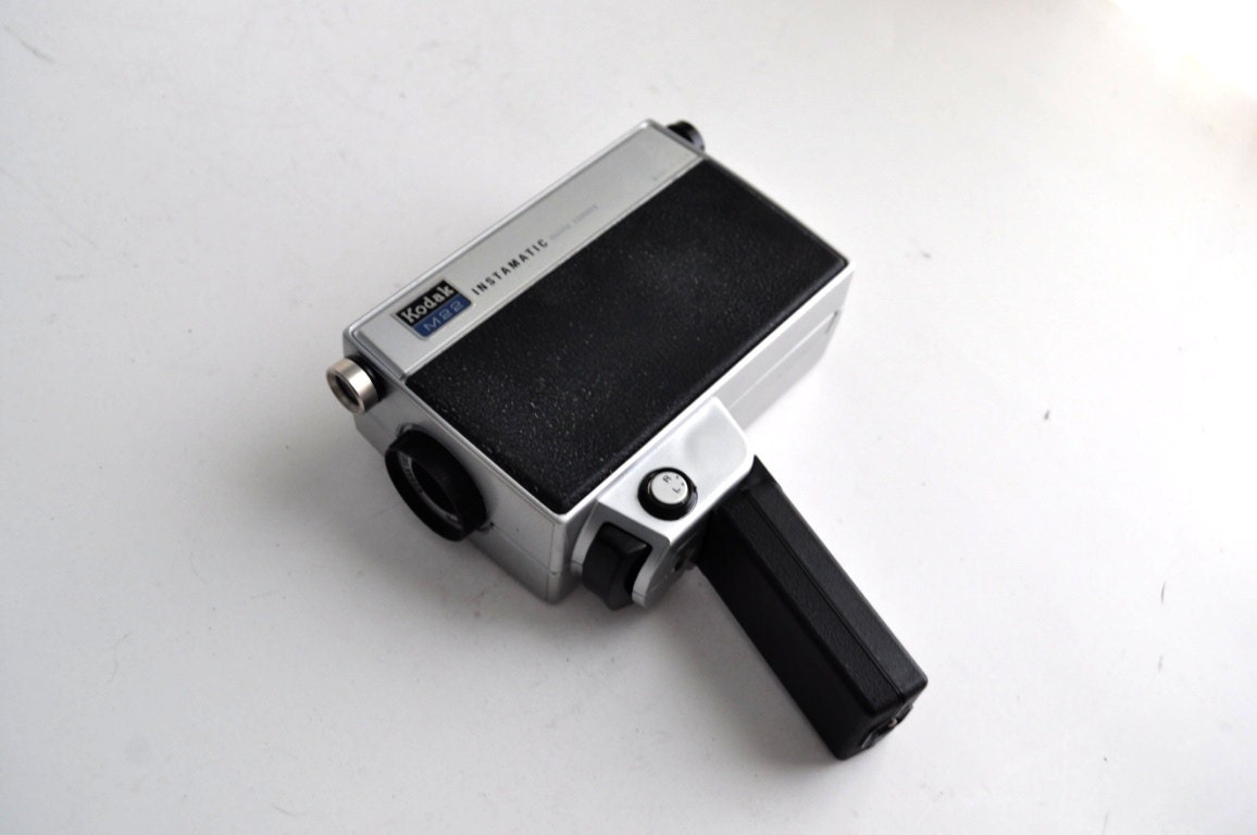 Kodak M22 8mm Video Camera with Case Very Cool Design Nice Display Piece See Photos