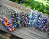 Custom Order Beaded Crochet Earrings Set Available Many Color Options Hypoallergenic