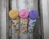Sophia rosette snappy clips