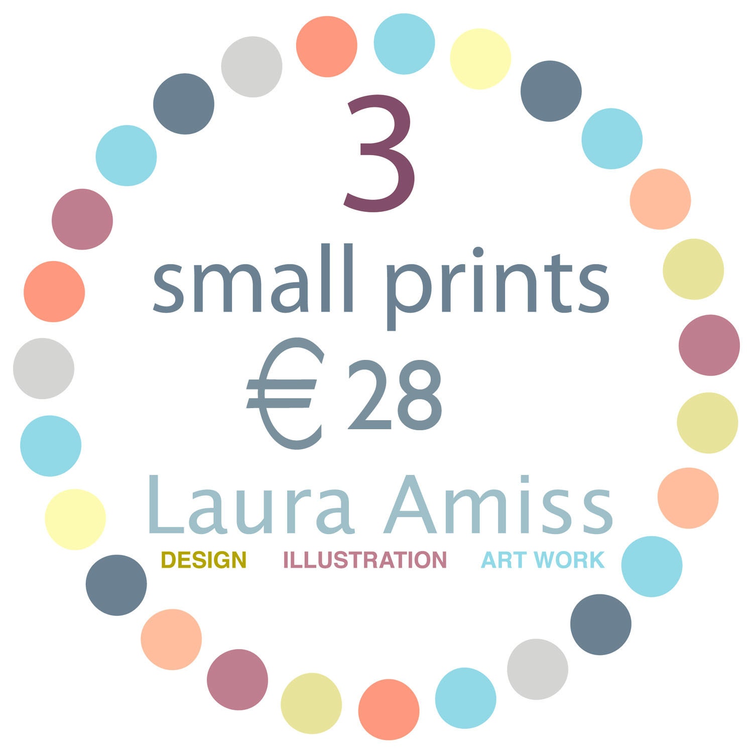 3 Small Prints for 28 Euro