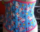 Hello Kitty Underbust Corset Waist Cincher OOAK