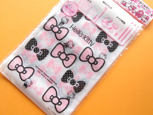 Kawaii Hello Kitty Ribbon Large Ziplock Bags