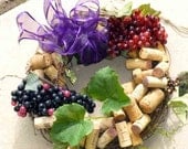 Sale Wine Country wreath/centerpiece/candlering