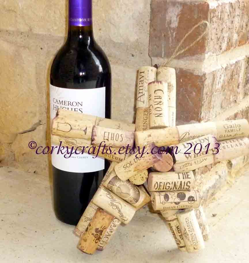 Sale - wine cork star - free shipping