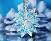 Silver Crystal Suncatcher Car Charm Swarovski Silver Crystal Car Mirror Accessories