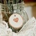 Rustic Favor Tags Personalized Heart  100 Tree Tags