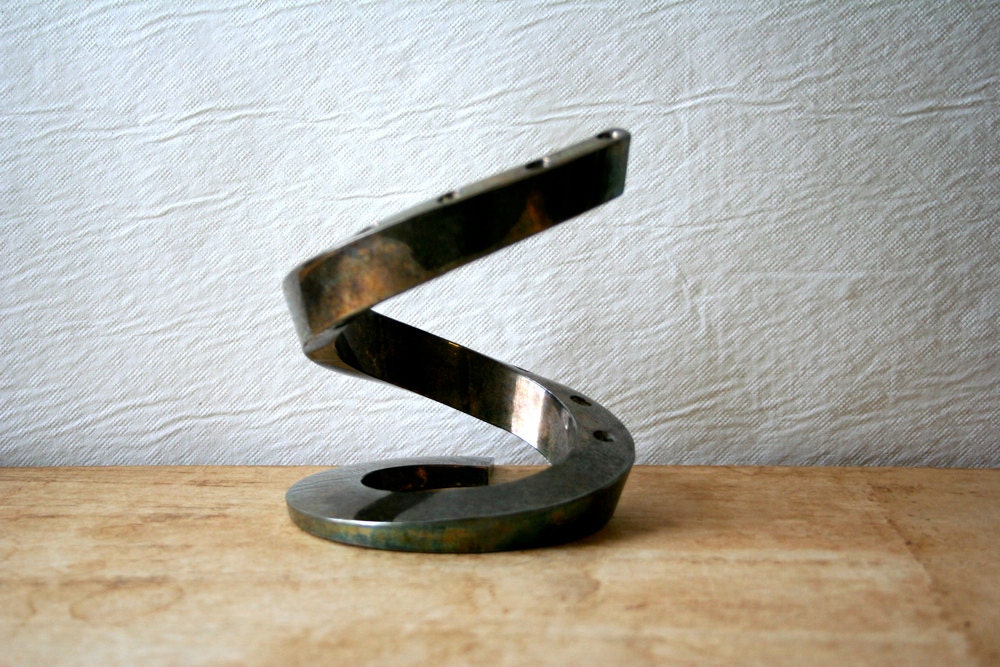 Vintage Dansk Silver Plated Candle Holder Stick Bertil Vallien SALE