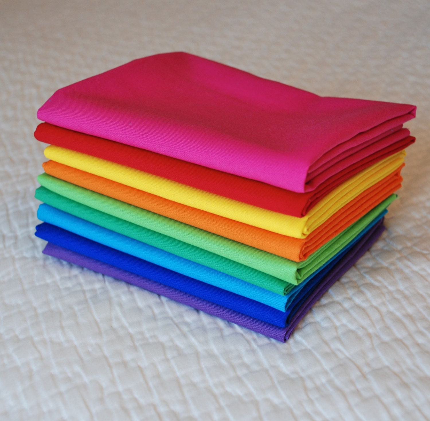 Kona Cotton Solids, BRIGHT, Fat Quarter Bundle