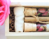 Organic & All Natural Floral Bath Salt Test Tubes. (Bestow Bath Affirmations) Weddings, Premium, Eco, Spa, Luxury gift set.