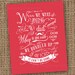 Lumineers "Stubborn Love" Song Quote Digital Print - When We Were Young.  Available in 8x10, 11x14 or 16x20 in various colors