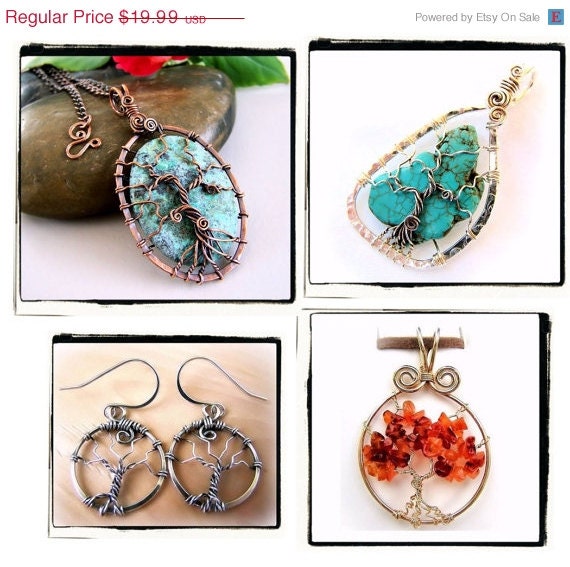 ON SALE Tree of Life Lovers Wire Wrap Jewelry Lessons 4 TUTORIAL Package Pdf