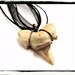 015 Shark Tooth Fossil Wire Wrapped Antique Copper Pendant