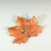 Maple Leaf / Handmade from Real Leaves in Stoneware Clay / Ring Dish / Wedding Decor / Wedding Favor / Nature Decor