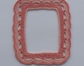 Handmade Crocheted Picture Frame - Scrapbooking or Card Making Embellishment