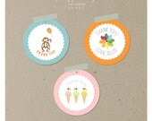 party favor tag set  :  any design