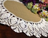 Elegant oval doily