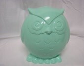 Baby Owl Bank Mint Green
