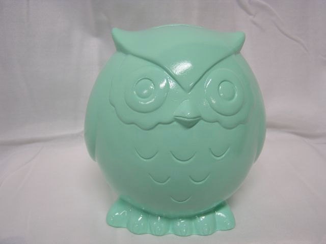Baby Owl Bank Mint Green