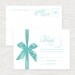 jewellery / jewelry box rsvp card - printable file