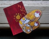 Golden Daughters  - Acrylic Russian Doll ACEO
