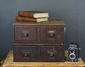 RESERVED Card Cabinets  / Vintage Wood Libary Card Cabinet