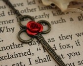 ON SALE Beauty and the Beast Key Necklace