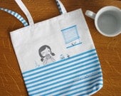 Sewing Kit - Lunch Bag with boy and girl.