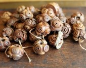 19th Century Large Carved Wood Rosary Bead Supplies from a Monastery