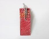 Upcycled Batik Gift Tags - Coral no.29