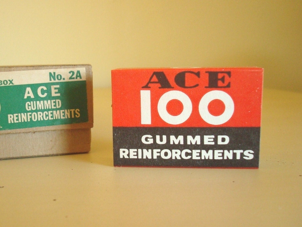 Vintage Box Ace Gummed Reinforcements