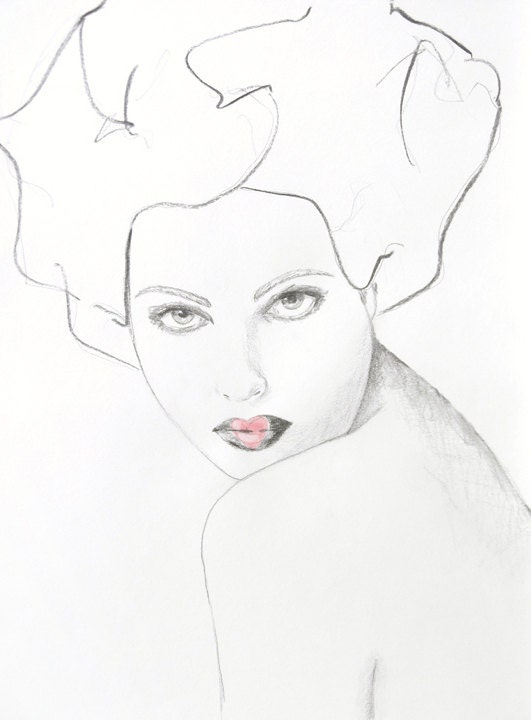 Valentine - 11x14 print of an original illustration