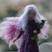 Needle Felted Waldorf Wool Fairy-Lilac fairy- standing doll-soft sculpture --needle felt by Daria Lvovsky made to custom order