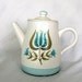 Franciscan Tulip Time Lidded Coffee Pot - earthenware - 1960s - made USA