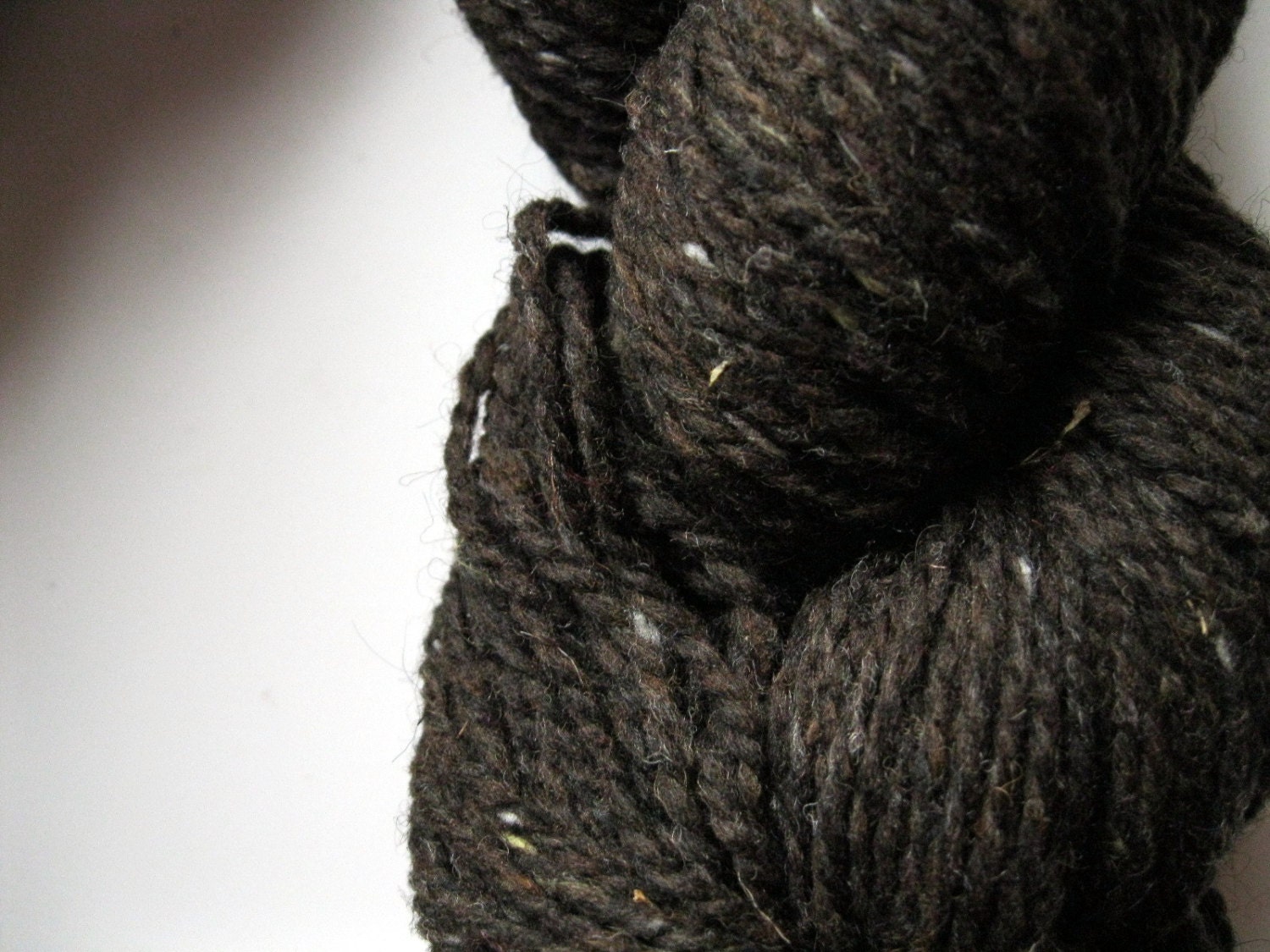 Yarn - worsted weight knitting wool, Peace Fleece Brownies with Nuts