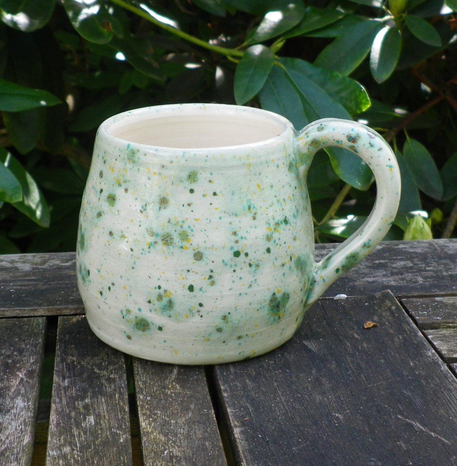 Cuddle mug coffee tea cup handthrown ceramic pottery