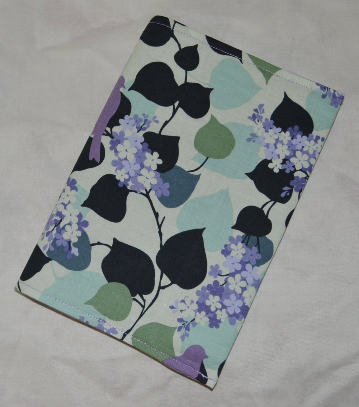 Fabric A5 Spring Song BIRDS IN TREES Travel Art Sketch Journal Planner Diary Album Book Cover