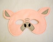 Children's PIG Farm Animal Felt Mask