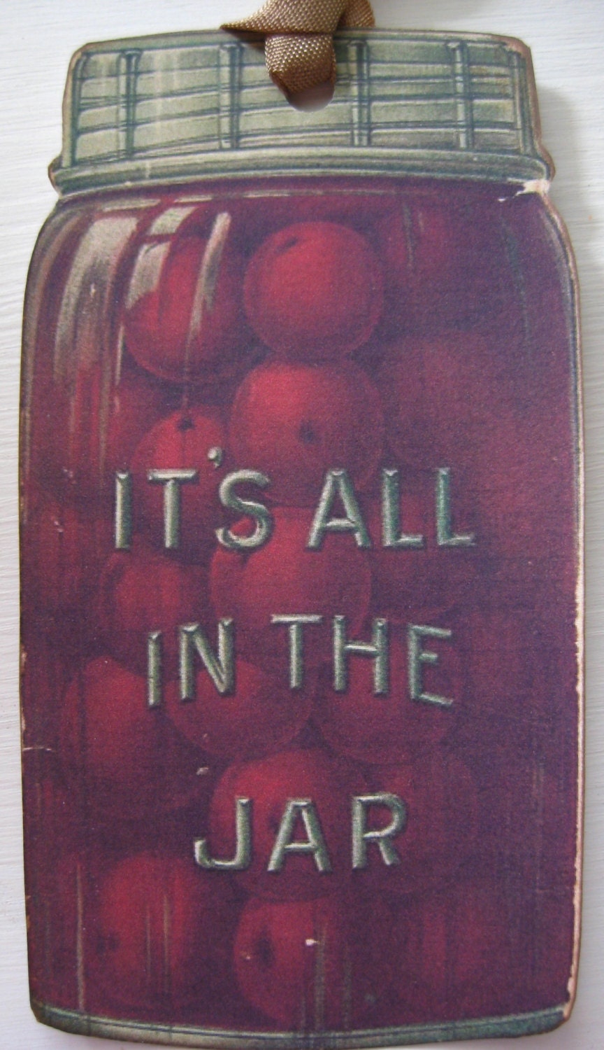 Canning Jar Cherry Tags