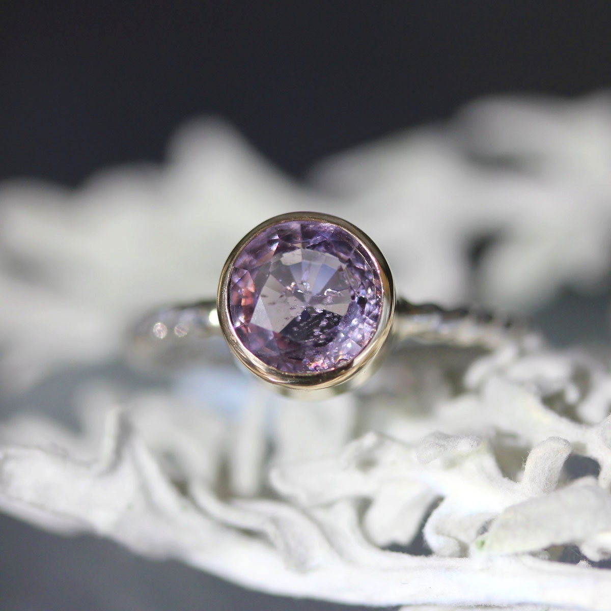 Lavender Spinel Ring in 14K Gold & Silver  - Ready to Ship