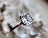 Aquamarine Ring In Nickel Free Sterling Silver - Made To Order