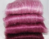 Merino Silk 50/50 Plum Ombre Batts