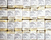 50 Soap Favors, handmade cold process soap, custom labels, organic ingredients, lightly scented, wedding or party favors, spring wedding